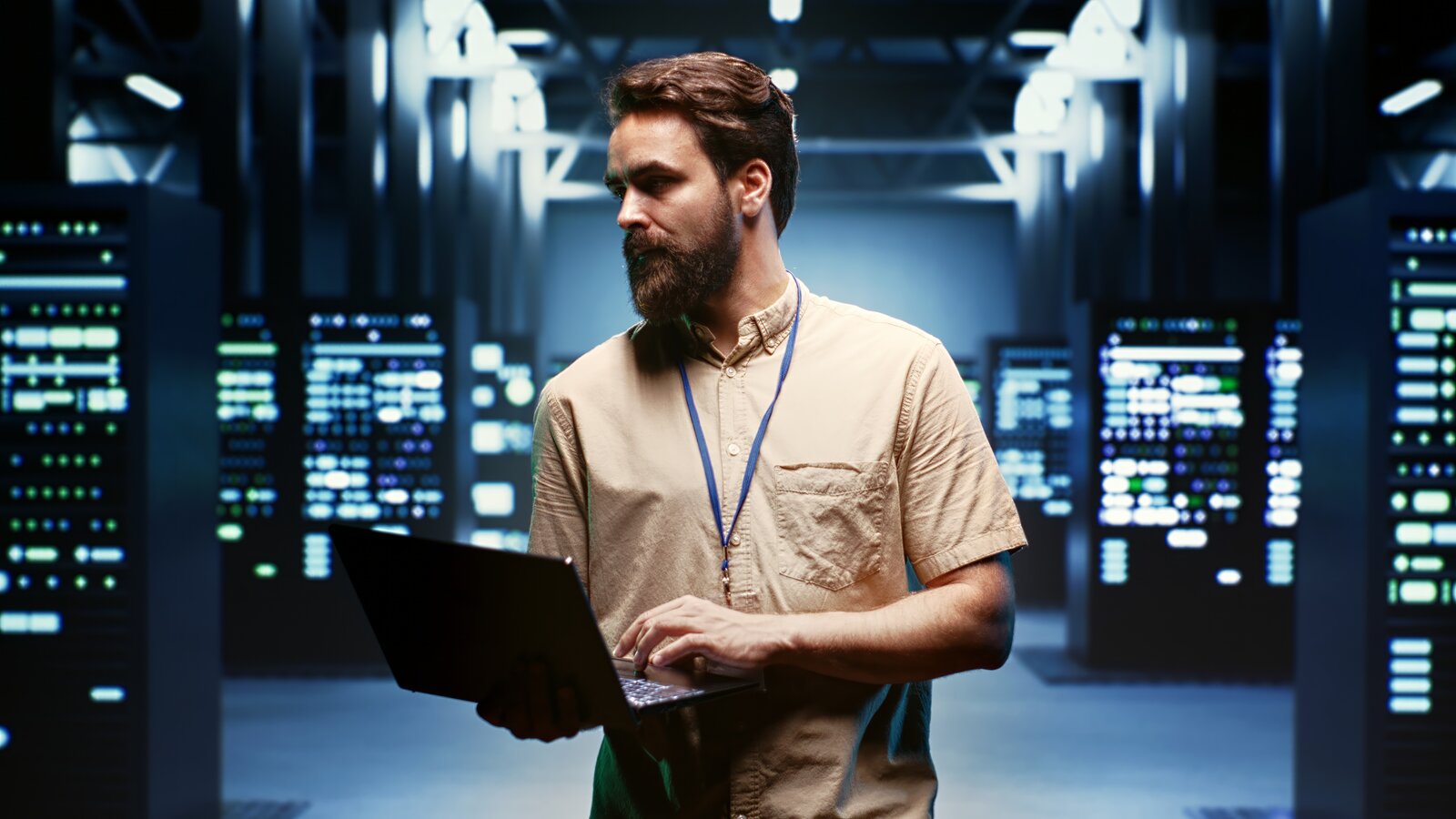 Server monitoring dashboard running with nobody watching it