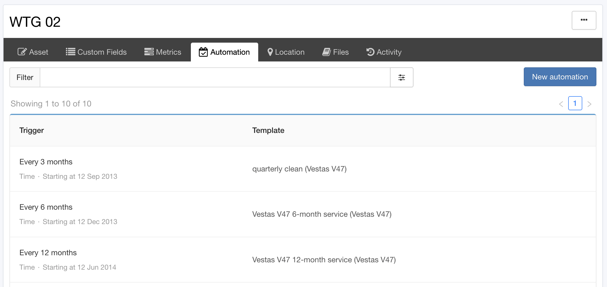 Automations are used to establish preventative maintenance in Maintainly CMMS Software.