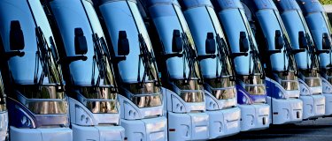 Fleet of commercial busses in maintenance yard | Preventive Maintenance