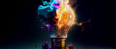 Exploding lightbulb representing CMMS ideas
