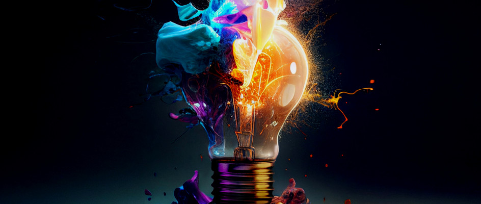 Exploding lightbulb representing CMMS ideas