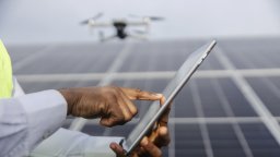 Drone footage for maintenance of solar farm | CMMS