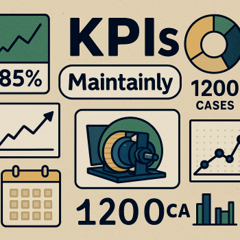 Graphic representative of key performance indicators in Maintainly CMMS