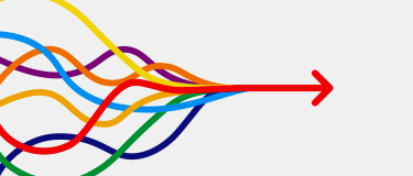 Multiple lines representing options merging into one | CMMS