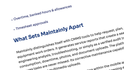 CMMS | Maintainly review from leading CMMS review website