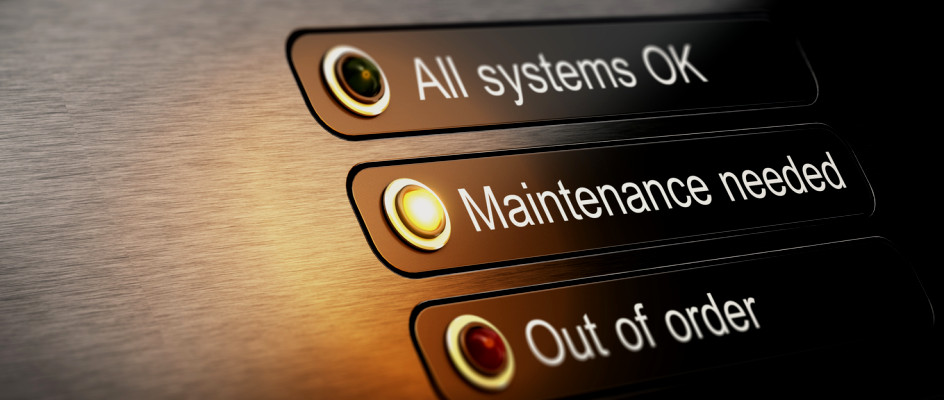 Board displays maintenance staus of equipment | CMMS