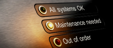 Board displays maintenance staus of equipment | CMMS