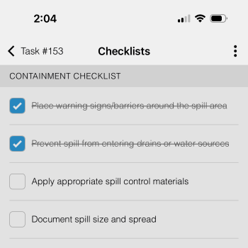 Mobile CMMS with work order checklist items | Maintainly