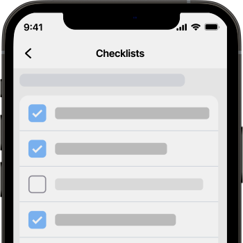 Mobile CMMS checklists on iphone | Maintainly