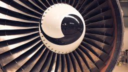 close up of a plane engine rotor | Predictive Maintenance
