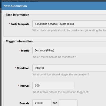 CMMS | Maintainly automations trigger metric-based preventative maintenance screenshot