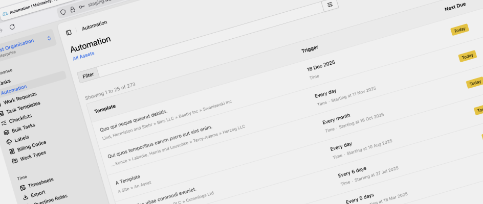 Maintainly CMMS new UI