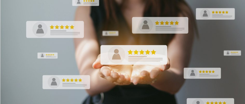 Women surrounded by maintenance software review cards | Maintainly