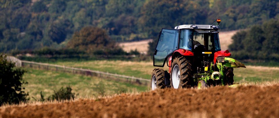 Tractor stopped on hillside | Maintenance