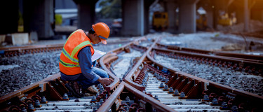 Train tracks being inspected during routine scheduled maintenance | Maintainly